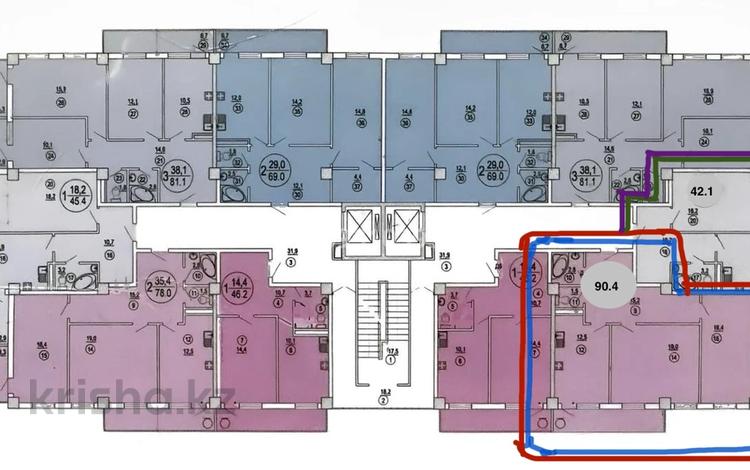 3-комнатная квартира · 90.4 м² · 3/13 этаж, 17-й мкр 115 за 40 млн ₸ в Актау — фото 52
