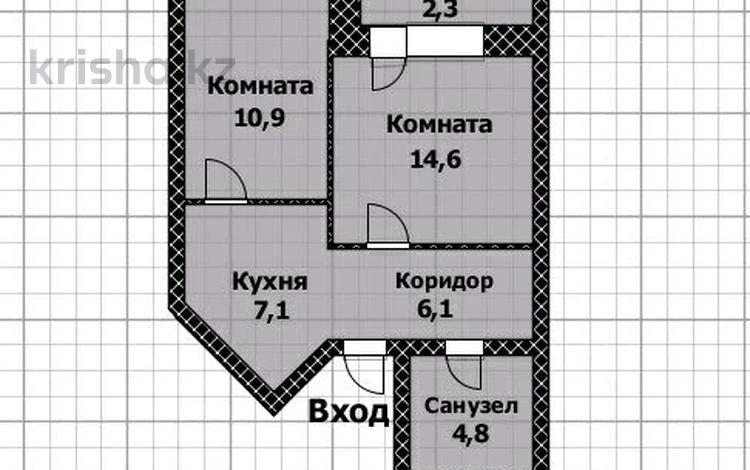 2-комнатная квартира, 45.8 м², 5/9 этаж, Кудайбердыулы 24 за 18 млн 〒 в Астане, Алматы р-н — фото 2