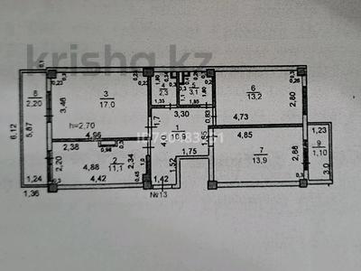3-комнатная квартира · 74 м² · 5/5 этаж, Ұлы дала 8 за 23 млн ₸ в Таразе