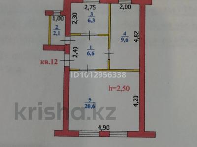 2-комнатная квартира · 45.2 м² · 2/2 этаж, мкр Мясокомбинат, джунусова за 7.5 млн ₸ в Уральске