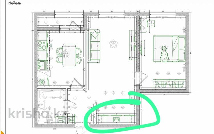 2-бөлмелі пәтер · 50 м² · 4/9 қабат, Райымбек батыра — НАУРЫЗ ИПОТЕКУ ПРОХОДИТ, бағасы: 33.5 млн ₸ в  — фото 2