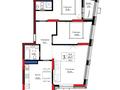 3-бөлмелі пәтер · 90.2 м² · 8/17 қабат, Е 908 22, бағасы: ~ 45.2 млн ₸ в Астане, Нура р-н — фото 2