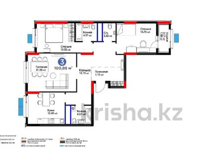 3-бөлмелі пәтер · 101 м² · 14/16 қабат, Исатай Тайманова 42а — Жарбосынова, бағасы: 70 млн 〒 в Атырау
