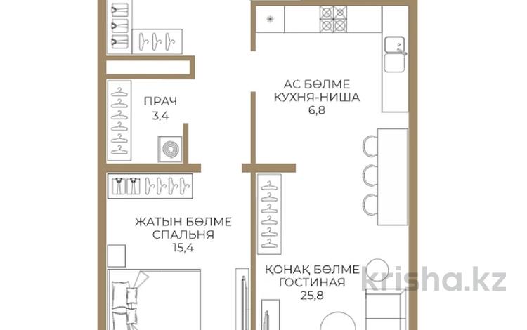 2-бөлмелі пәтер · 78.3 м², Каныша Сатпаева 90а/1 — СКИДКА 20% ЗА НАЛ/ БЕЗ КОМИССИИ, бағасы: ~ 71.2 млн ₸ в Алматы, Бостандыкский р-н — фото 2