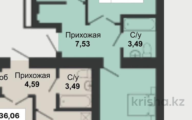 2-бөлмелі пәтер · 58 м² · 3/9 қабат, Байтурсынова участок 11, бағасы: 21.5 млн ₸ в Астане, Алматы р-н — фото 3