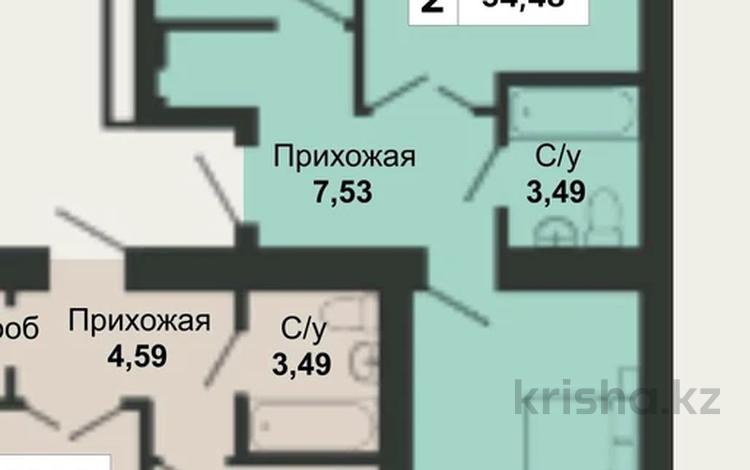 2-комнатная квартира · 56.5 м² · 3/9 этаж, Байтурсынова участок 11 за 20.8 млн ₸ в Астане, Алматы р-н — фото 4