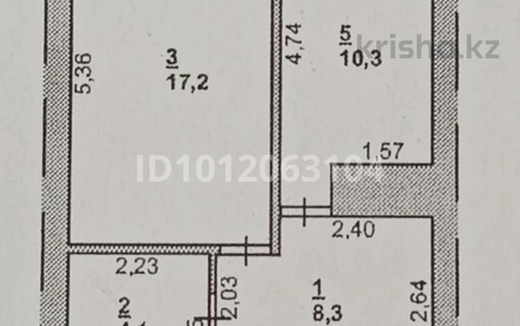 1-комнатная квартира · 44 м² · 1/9 этаж, Доспанова 34 за 12 млн ₸ в Аксу — фото 2