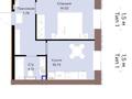2-бөлмелі пәтер · 54.23 м² · 5/9 қабат, Шафика Чокина 4, бағасы: 34 млн ₸ в Астане, Есильский р-н