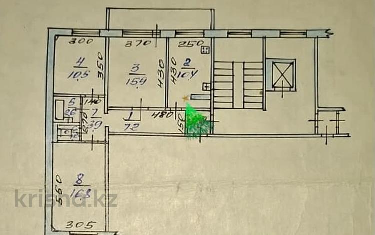 3-бөлмелі пәтер · 68.3 м² · 5/10 қабат, каирбекова 336, бағасы: 28.5 млн ₸ в Костанае — фото 2