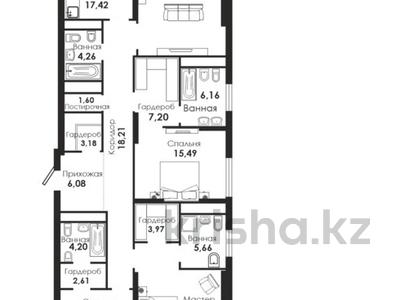 4-комнатная квартира · 172 м² · 8/22 этаж, Сарайшык 34/1 за 165 млн 〒 в Астане, Есильский р-н