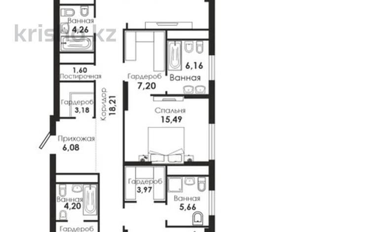 4-комнатная квартира · 172 м² · 8/22 этаж, Сарайшык 34/1 за 165 млн 〒 в Астане, Есильский р-н — фото 2