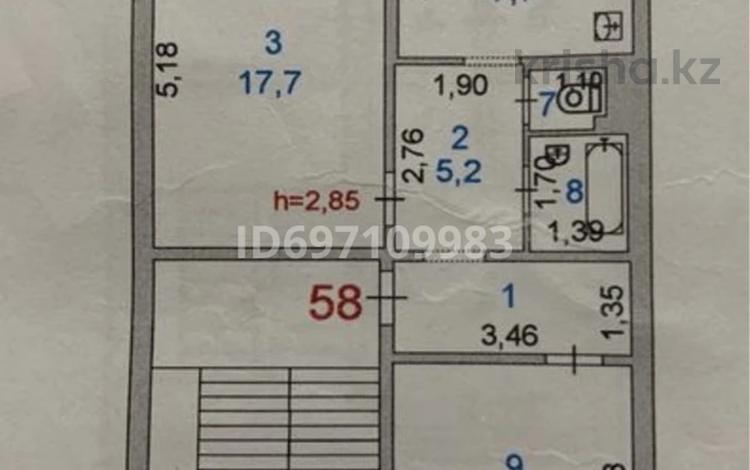 2-бөлмелі пәтер, 58 м², 4/5 қабат, Баймуханова 1, бағасы: 17 млн 〒 в Атырау, мкр Привокзальный-1 — фото 2