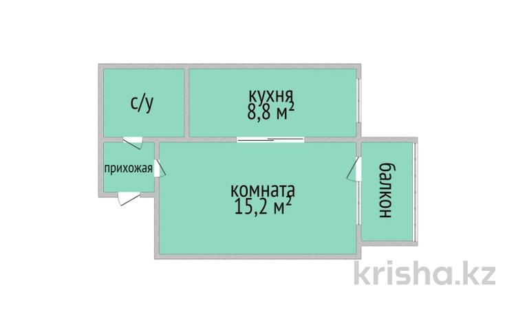 1-бөлмелі пәтер, 34 м², 5/6 қабат, Нурсултана Назарбаева 227, бағасы: 12.8 млн 〒 в Костанае — фото 2