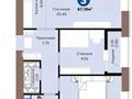 3-комнатная квартира · 67.19 м² · 4/9 этаж, Шафика Чокина 4 за 47 млн ₸ в Астане, Нура р-н — фото 14