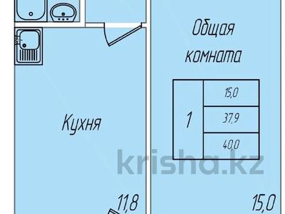 1-комнатная квартира · 40 м² · 2/5 этаж, Промышленная за 18 млн ₸ в Костанае