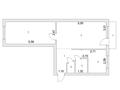 2-бөлмелі пәтер · 44.8 м² · 5/5 қабат, Бараева 10/1, бағасы: 23 млн ₸ в Астане, р-н Байконур