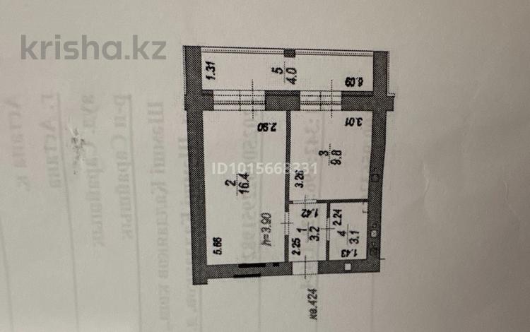 1-комнатная квартира · 36.5 м² · 1/12 этаж, Калдаякова 46 за 17 млн ₸ в Астане, Сарайшык р-н — фото 2