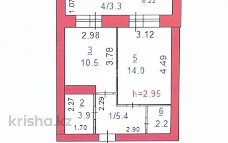 1-бөлмелі пәтер · 39.3 м² · 4/9 қабат, Назарбаева 233б, бағасы: 22.5 млн ₸ в Костанае — фото 2