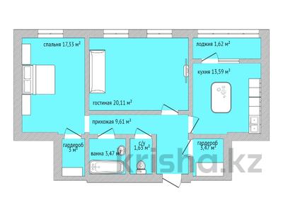 2-бөлмелі пәтер · 75.6 м² · 4/9 қабат, каирбекова 83, бағасы: ~ 29.5 млн 〒 в Костанае