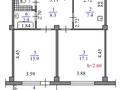 2-бөлмелі пәтер · 53.4 м² · 5/9 қабат, Маметовой 47, бағасы: 41.4 млн ₸ в Алматы, Алмалинский р-н — фото 17