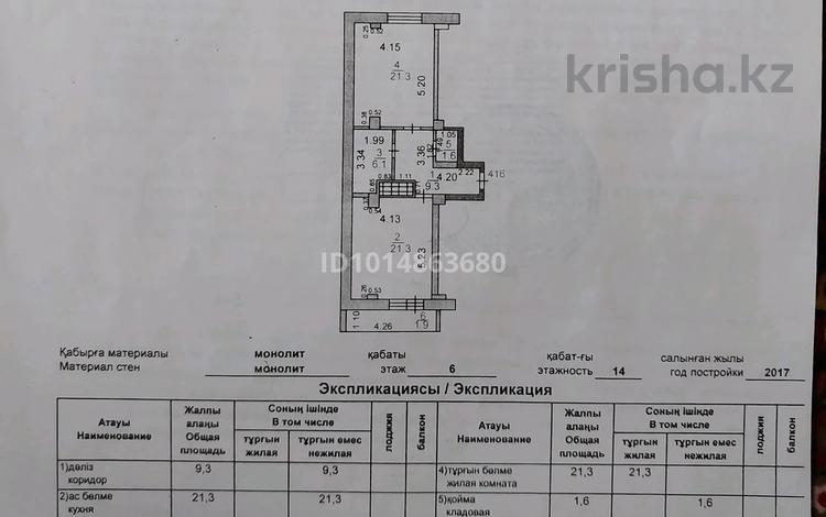 1-комнатная квартира · 62 м² · 7/14 этаж, мкр Юго-Восток, МОМЫШ ҰЛЫ 28 за 25.5 млн ₸ в Караганде, Казыбек би р-н — фото 2