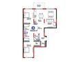 3-комнатная квартира · 129.53 м², мкр Рахат, мкр. Рахат, ул. Култобе 1/2 за ~ 201.5 млн ₸ в Алматы, Наурызбайский р-н — фото 3
