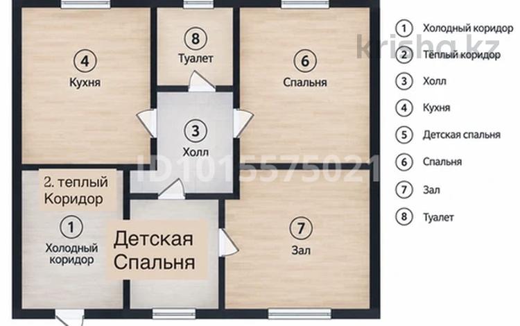 Отдельный дом · 3 комнаты · 79 м² · 2 сот., Кашаганова 11 за 25 млн ₸ в Семее — фото 2