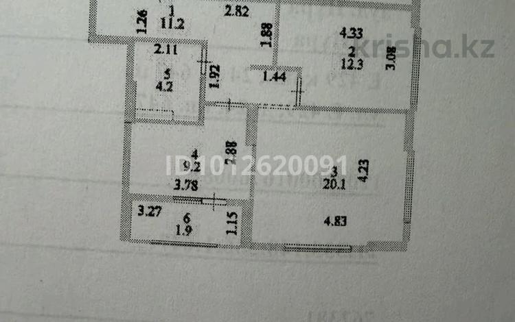2-комнатная квартира · 59 м² · 12/16 этаж, Е-429 24 за 33 млн ₸ в Астане, Нура р-н — фото 2
