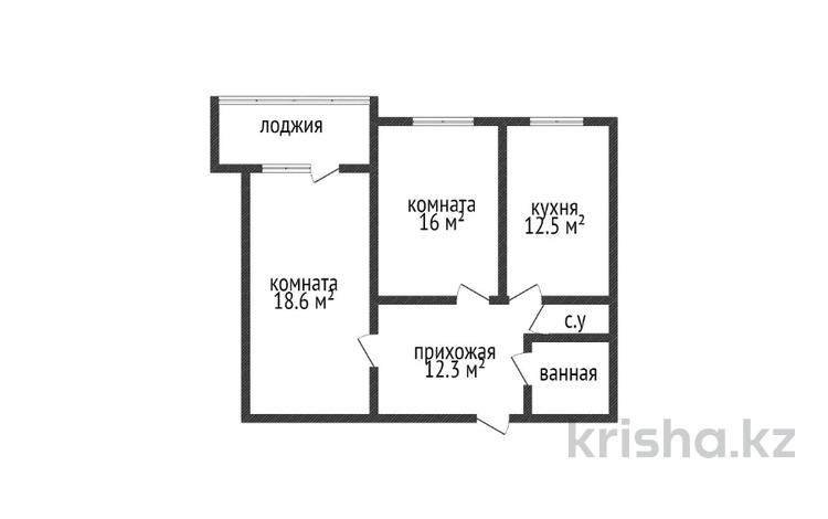 2-комнатная квартира, 66 м², 3/6 этаж, назарбаева 207 за 23 млн 〒 в Костанае — фото 2