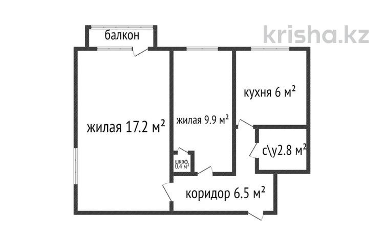 2-комнатная квартира, 42.8 м², 4/4 этаж, Марите 23 за 6.9 млн 〒 в Рудном — фото 10