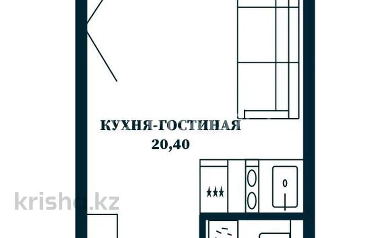 1-бөлмелі пәтер · 23.5 м² · 6/10 қабат, Мухамедханова, бағасы: 10.5 млн ₸ в Астане, Нура р-н — фото 2