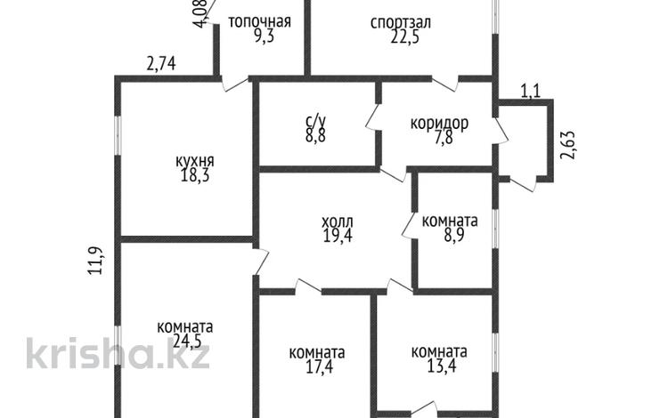 Отдельный дом · 4 комнаты · 154 м² · 11.9 сот., улица Аубакирова 169 за ~ 35 млн ₸ в Мичуринское — фото 2