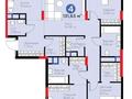 4-бөлмелі пәтер · 131.63 м² · 6/9 қабат, Хусейн бен Талал 37, бағасы: 135 млн ₸ в Астане, Есильский р-н — фото 25