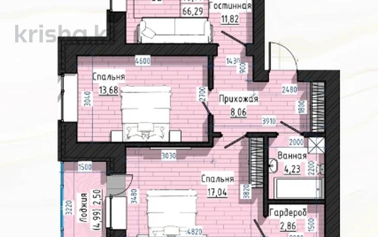 3-комнатная квартира · 69.15 м² · 6/9 этаж, Ашимова 78 за ~ 31.2 млн ₸ в Кокшетау — фото 4