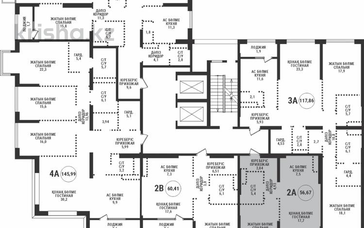 2-бөлмелі пәтер · 59.74 м² · 7/9 қабат, Проспект Аль-Фараби и улица Маркова — БЕЗ КОМИССИИ, бағасы: 88.9 млн ₸ в Алматы, Бостандыкский р-н — фото 3
