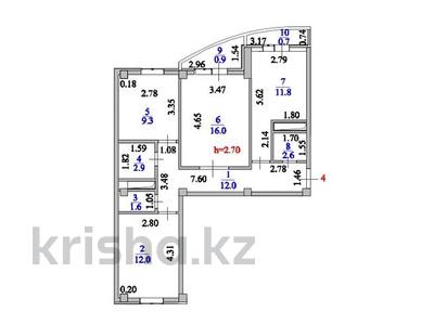 3-комнатная квартира · 69.8 м² · 2/6 этаж, Е-128 7, 7/2,7/1 за 24 млн ₸ в Астане, Нура р-н