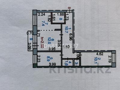 3-комнатная квартира · 55 м² · 3/5 этаж, 1-й мкр 3 за ~ 8.2 млн 〒 в Лисаковске