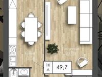 1-комнатная квартира · 49.7 м² · 9/9 этаж, мкр. Алтын орда 200/1 — Пересечение ул. Досмухамедулы и Мангилик Ел за 18.3 млн ₸ в Актобе