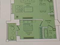 2-бөлмелі пәтер · 47.89 м² · 9/9 қабат, Еркина Аульбекова 53 — Центральный рынок, бағасы: ~ 16.8 млн 〒 в Щучинске