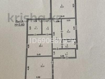 Отдельный дом • 4 комнаты • 180 м² • 6 сот., мкр Геолог, 1 84 за 17 млн 〒 в Атырау, мкр Геолог