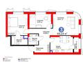 3-бөлмелі пәтер · 94 м² · 3/26 қабат, Кунаева, бағасы: ~ 112.4 млн ₸ в Шымкенте, Аль-Фарабийский р-н