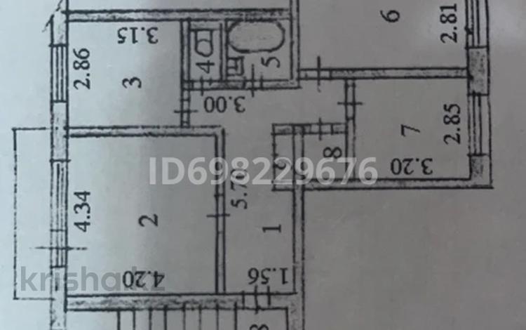 3-бөлмелі пәтер · 64.9 м² · 5/5 қабат, кабанбай бытр 89 — кабанбай батыра 89, бағасы: 25 млн ₸ в Семее — фото 2