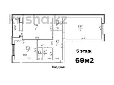 2-бөлмелі пәтер · 69 м² · 5/8 қабат, 19а микрорайон 5, бағасы: 14.5 млн ₸ в Актау