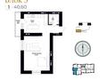 1-бөлмелі пәтер · 40.06 м² · 2/9 қабат, Коргалжын 40а — Е-128, бағасы: 18.7 млн ₸ в Астане, Нура р-н