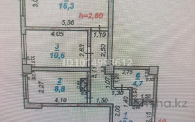 2-комнатная квартира · 54.4 м² · 3/9 этаж, мкр Нурсат 2 103 за 26 млн ₸ в Шымкенте, Каратауский р-н — фото 2