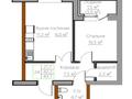 2-бөлмелі пәтер · 43.7 м² · 5/5 қабат, Киснеревых 23, бағасы: ~ 15.3 млн ₸ в Бурабае