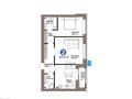 2-бөлмелі пәтер · 67 м² · 8/12 қабат, Е-899 5/1, бағасы: 60.6 млн ₸ в Астане, Нура р-н
