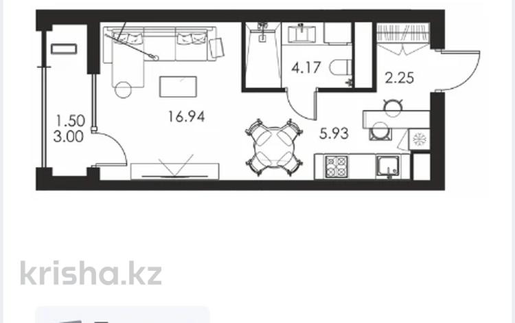 1-комнатная квартира, 31 м², 2/12 этаж, макатаева 17Б/1 — сейфуллина за 24.9 млн 〒 в Алматы, Алмалинский р-н — фото 2
