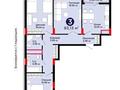 3-комнатная квартира · 83.13 м² · 7/12 этаж, Улы Дала за 48.5 млн ₸ в Астане, Нура р-н