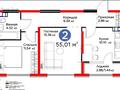 2-комнатная квартира · 55 м² · 2/6 этаж, мкр Кайрат 716/14 за 48 млн ₸ в Алматы, Турксибский р-н — фото 18